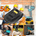 ⚡Lítium akkumulátor adapter 18 V-os akkumulátoros szerszámokhoz