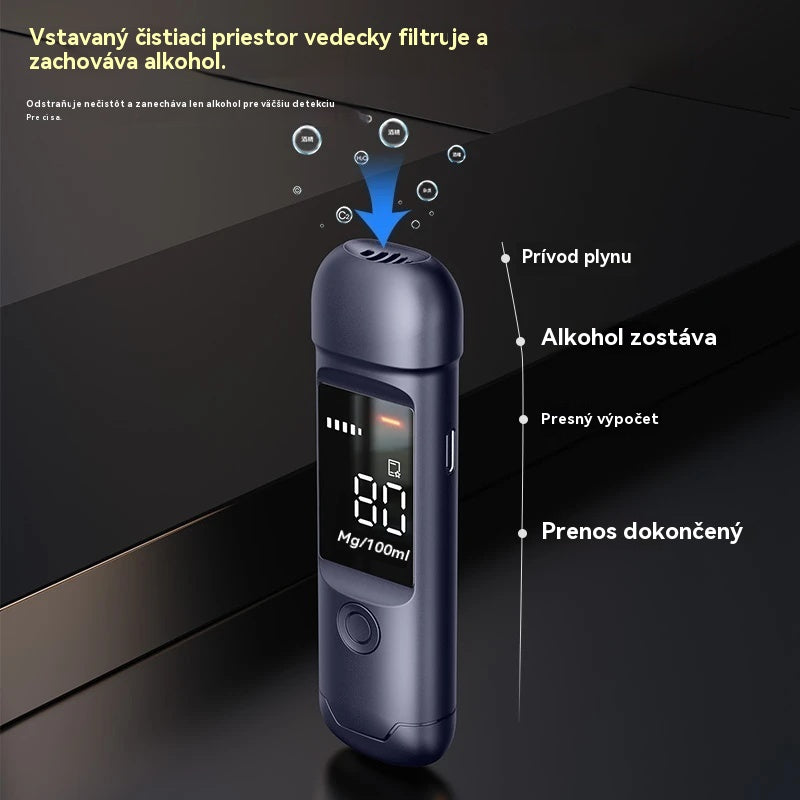 🍷 Prenosný presný alkohol tester – Otestuj sa pred jazdou