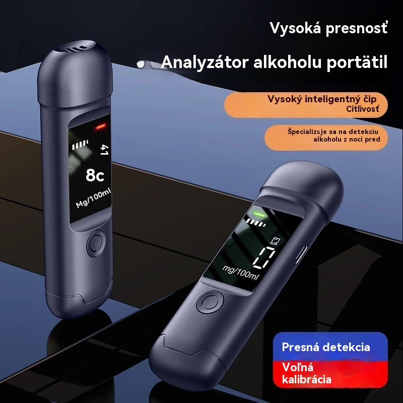 🍷 Prenosný presný alkohol tester – Otestuj sa pred jazdou
