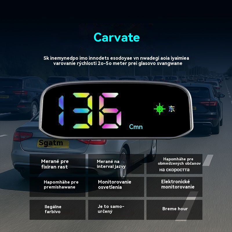 🚗Solárny displej pre rýchlomer auta