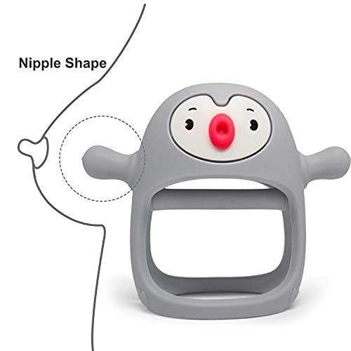💝【Viac ako 100 000 zakúpených matiek】👼Silikónové hryzátko pre deti od 0 do 12 mesiacov, 🍼Dudlík na ruku pre dojčiace deti