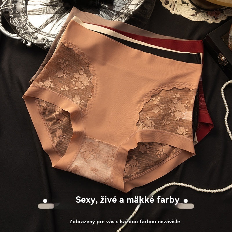 【25 €】Sada 5 kusov--- Vysoko elastické bezšvové čipkované spodné prádlo pre ženy na formovanie brucha, modelovanie zadku a zdvihnutie nohavičiek