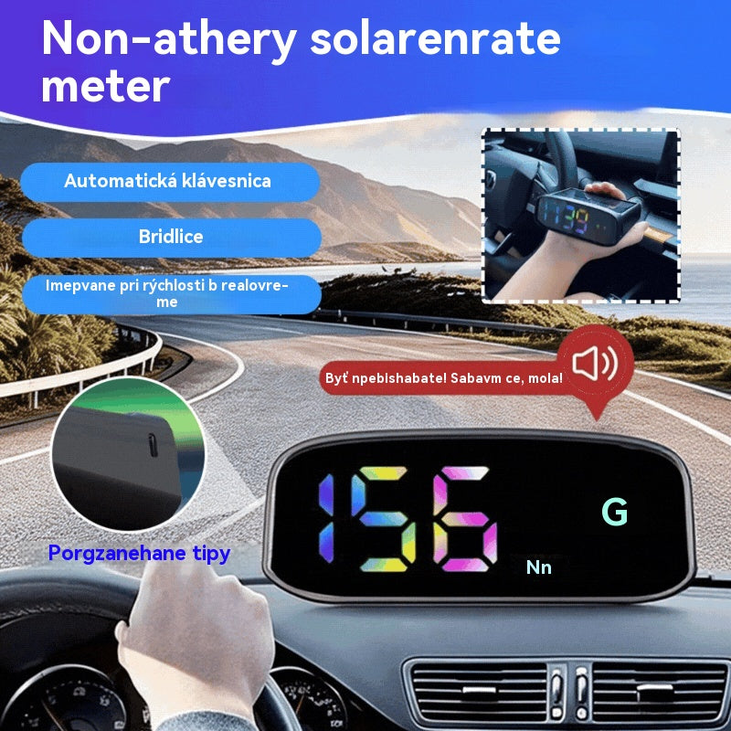 🚗Solárny displej pre rýchlomer auta